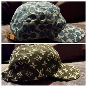 NEW Louis Vuitton & Coach Hats. Willing to sell separately too.
